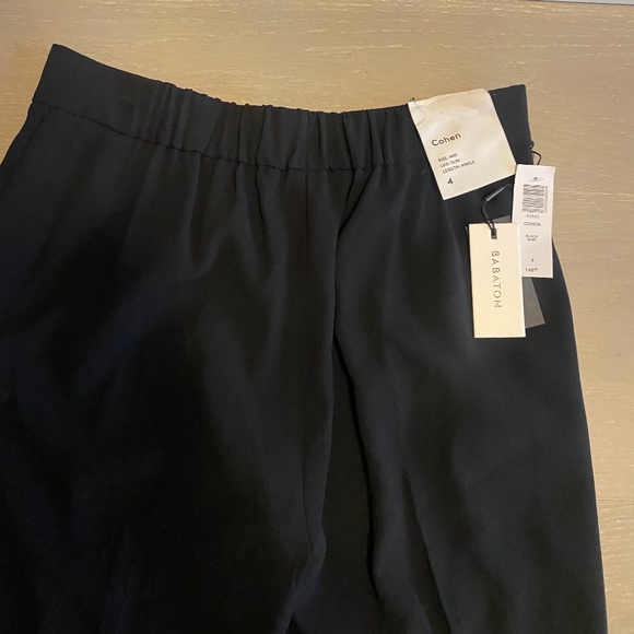 BABATON black crepe pants, size 4 - Picture 2 of 6